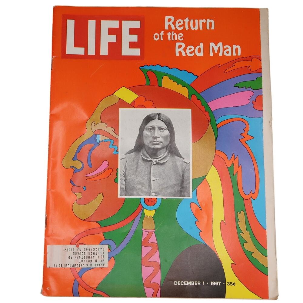 Life Magazine December 1 1967 Return of the Red Man Vintage Native American